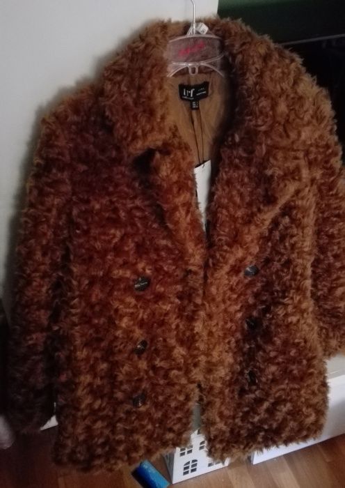 Sztuczne futerko kurtka baranek Zara rozm S-M