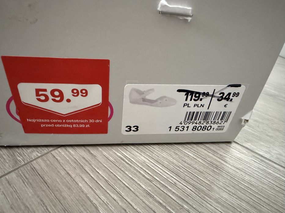 Buty dla dziewczynki do komunii komunijne 33 Deichmann Graceland