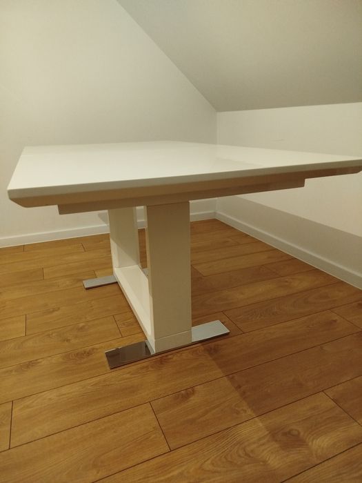 Stół rozkładany biały lakierowany 90x160 max 220