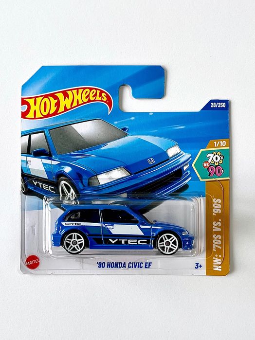 Hot Wheels Honda Civic EF '90 V-TEC niebieska hotwheels matchbox HIT