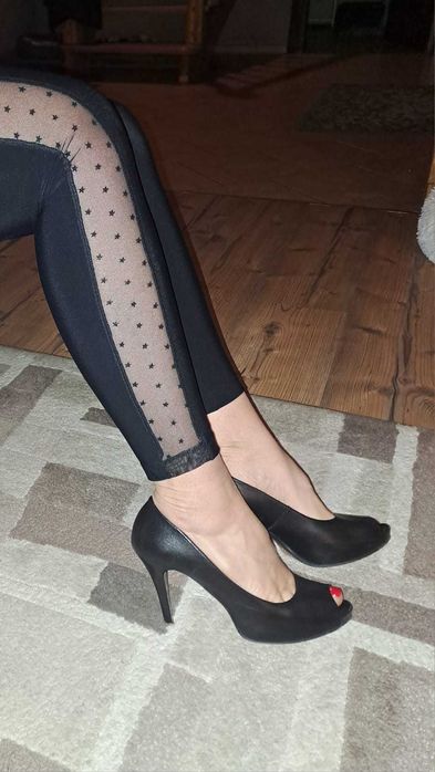 Calzedonia modelujące Legginsy z wstawkami rozmiar M / 38  czarne