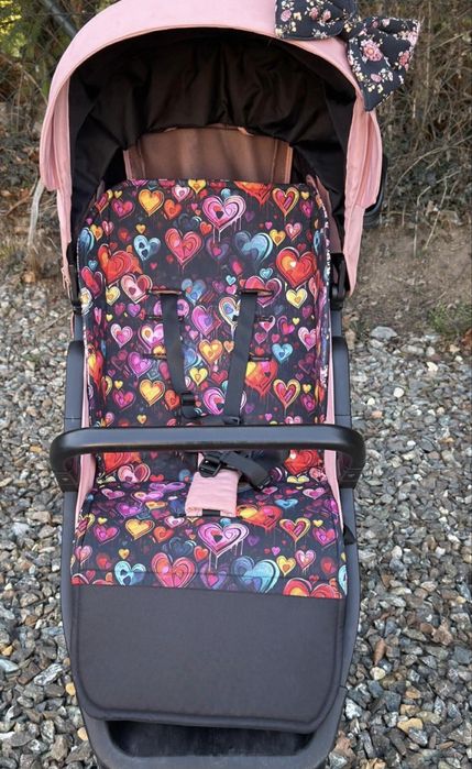 Wózek spacerowy Euro-Cart Flex Black Edition do 22 kg + Akcesoria