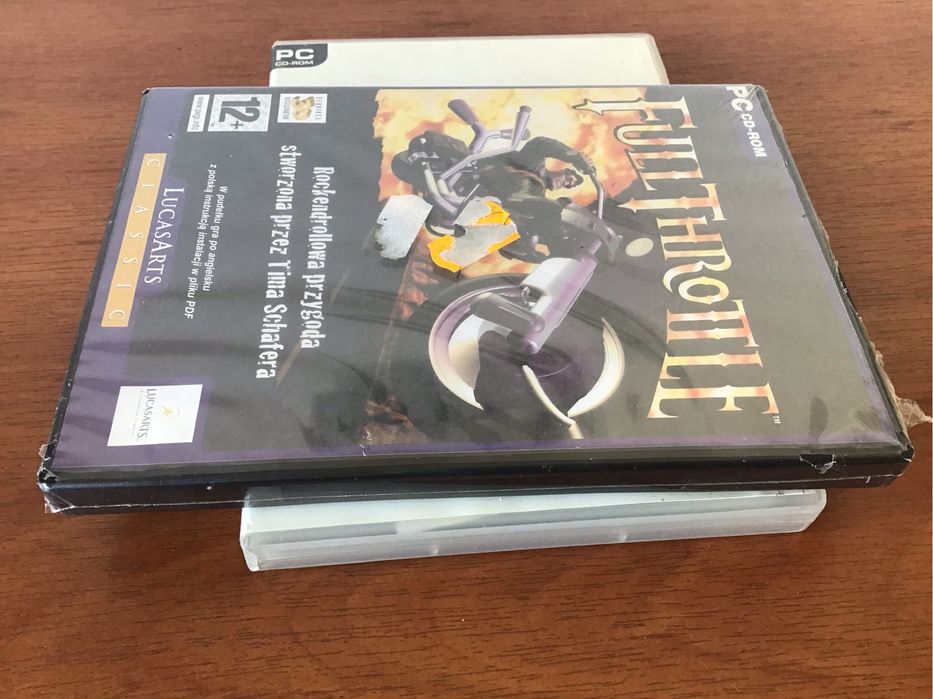 Gra PC Full throttle nowa we folii Lucasarts Classic gratis Kart gra