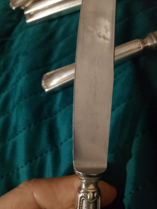 Noże srebrne  Sambonex INOX  sygnowane
