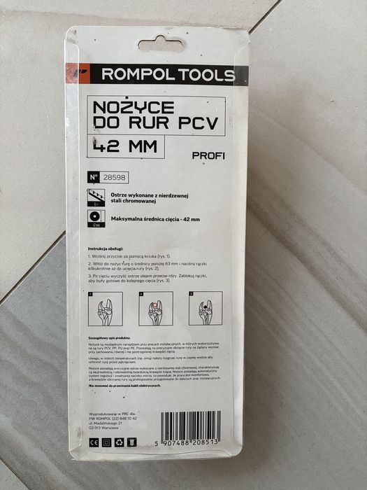 Nożyce do rur PCV 42 mm