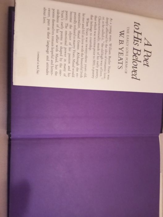 W. B. Yeats (Autor Prémio Nobel) - A Poet to his Beloved