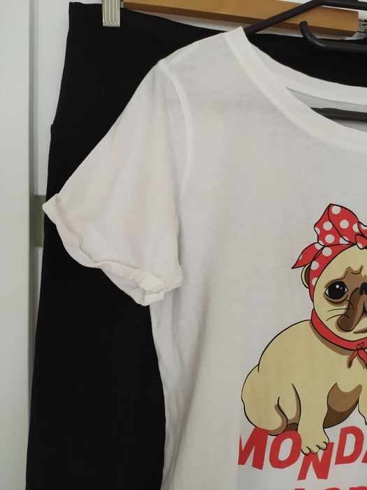 T-shirt House z mopsem S