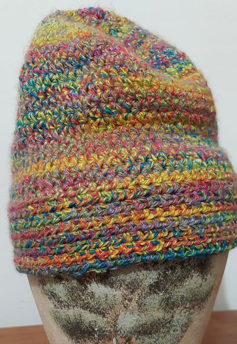 Kolorowa czapka handmade