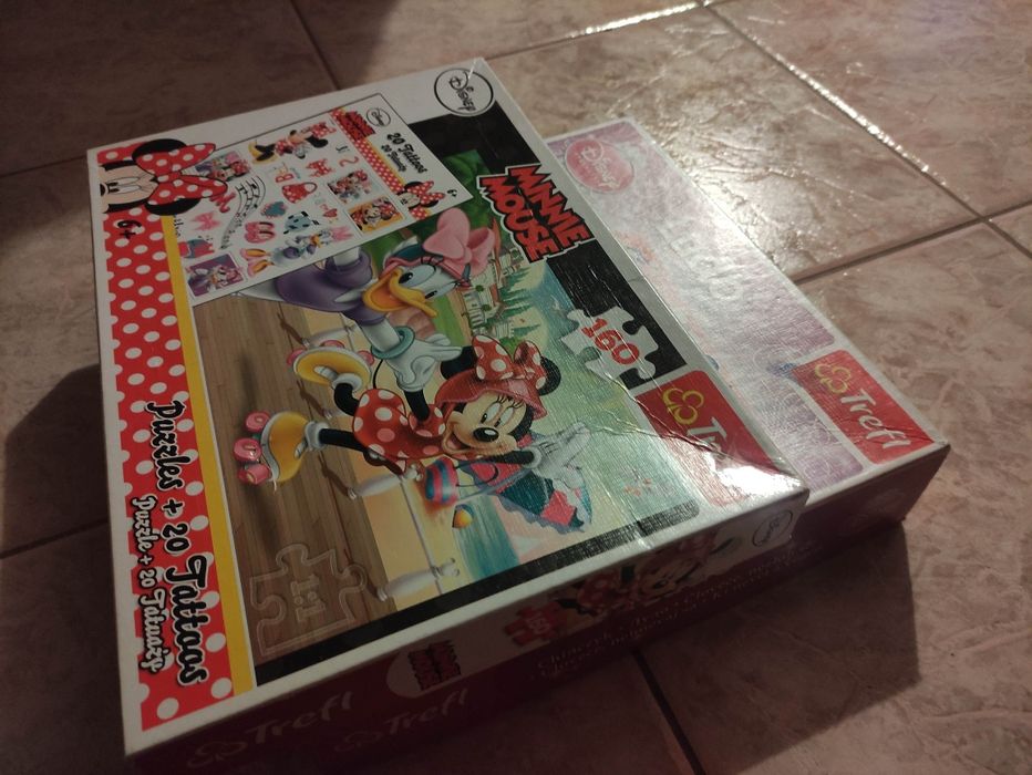 Chińczyk Disney księżniczki plus puzzle myszka Miki 160 el.