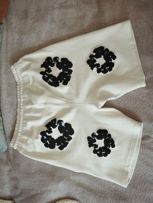 Spodenki bawełniane szorty dresowe cotton wreath Denim L