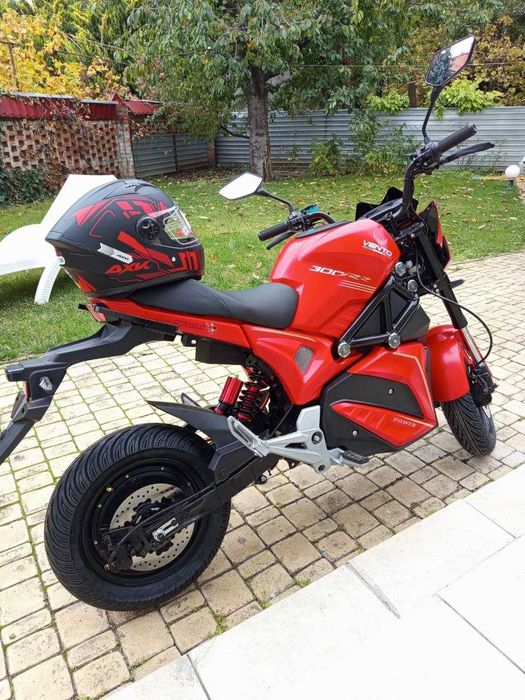 Електробайк PYTHON 2800Wt Права не треба Электро мотоцикл 2800W Black