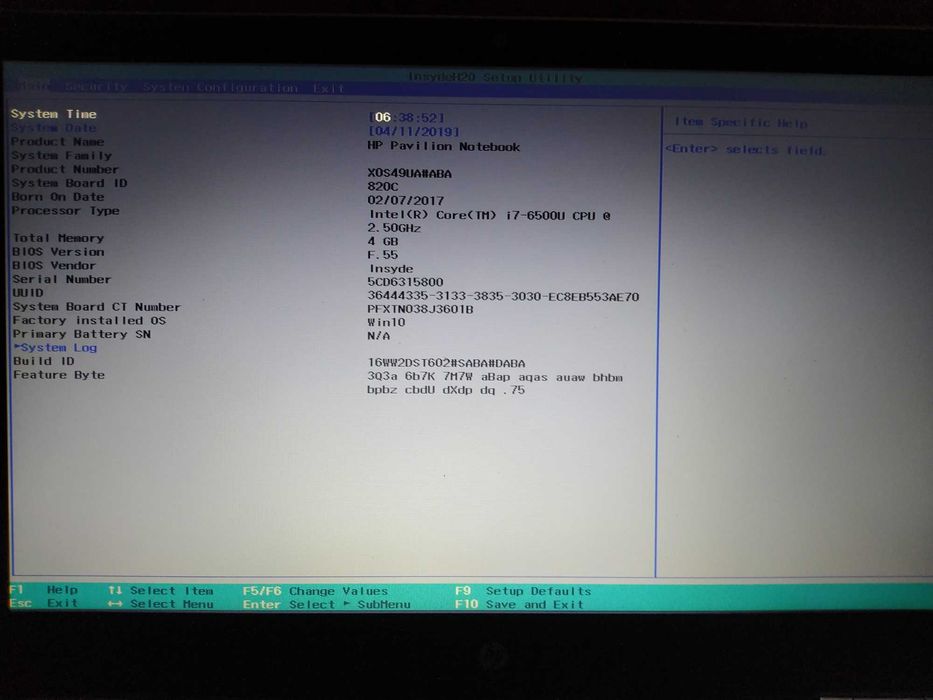 Плата HP Pavilion 15-AU Core i7 6500U+Nvidia 940MX DAG34AMB6D0