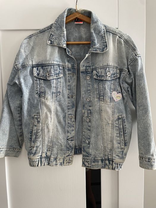 Джинсові куртки oversize на дівчинку, джинсовий піджак