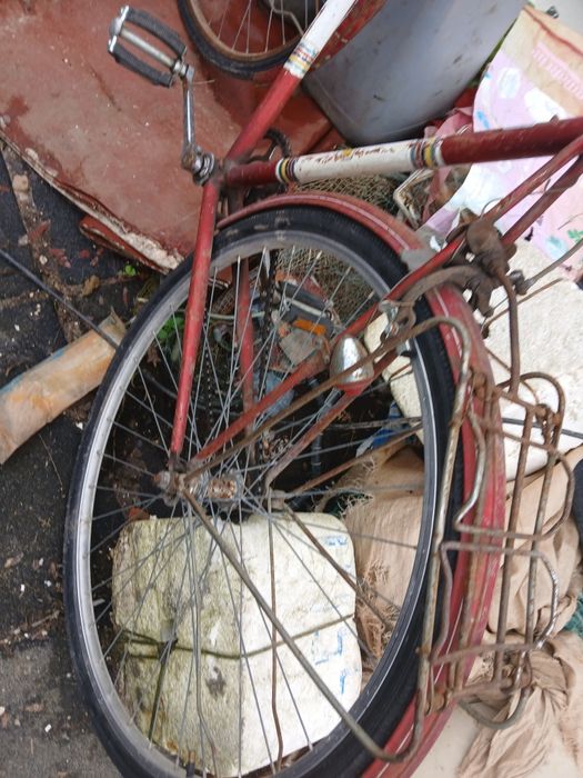 Bicicleta de ciclismo antiga