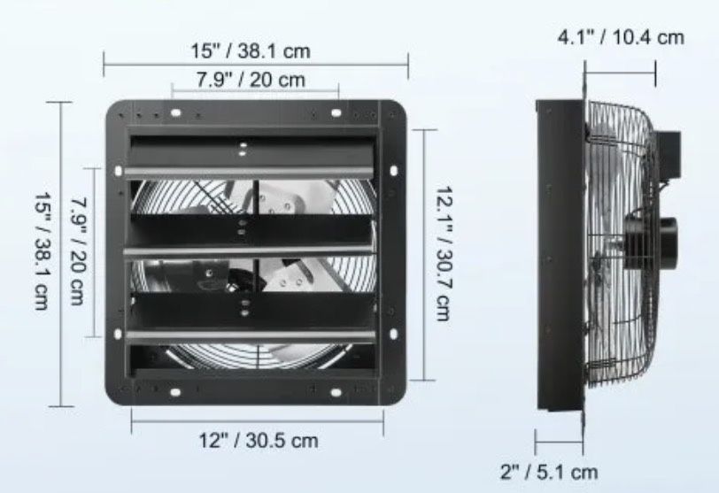 Ventilador industrial para estufas, garagens, armazens novo