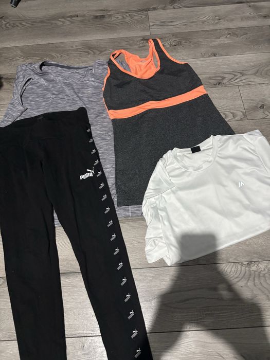 Leginsy puma i 3 koszulki