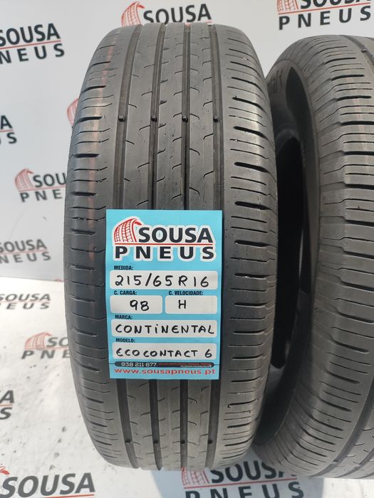 2 pneus semi novos 215-65R16 Continental - Oferta dos Portes