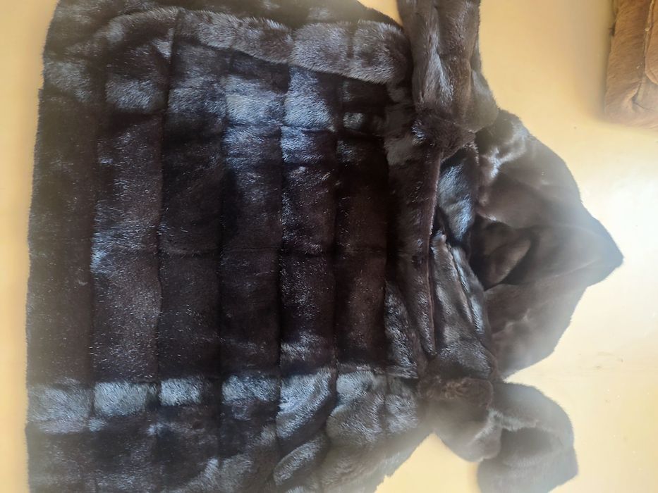 Шуба норковая с капюшоном размер 46