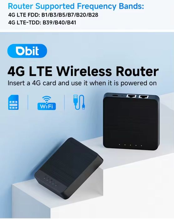 Роутер 4G LTE модем під сім карту маршрутизатор