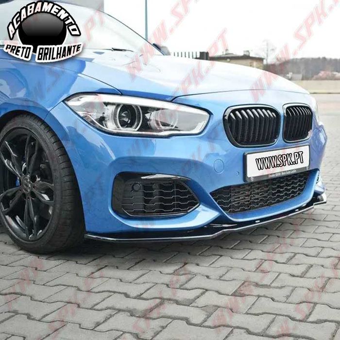 Lip / Spoiler Frontal BMW F20 / F21 LCI M (15-19) - Preto Brilhante