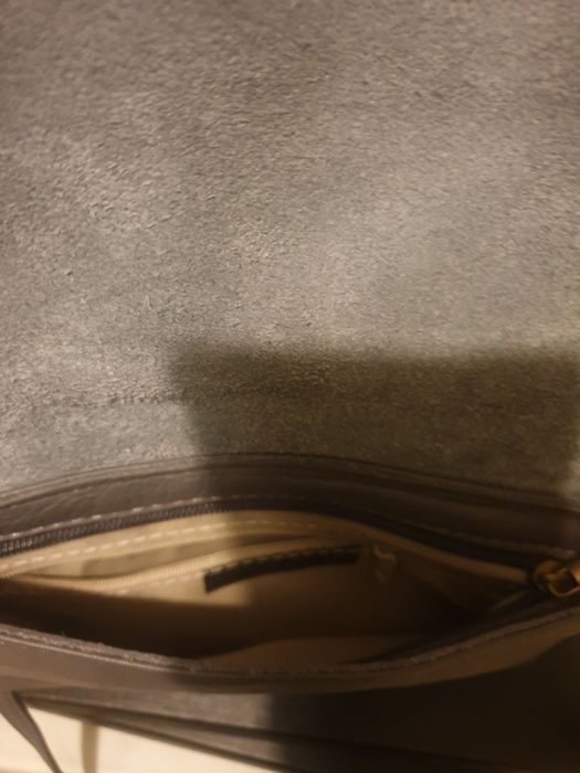 Torba szara skóra cielęca