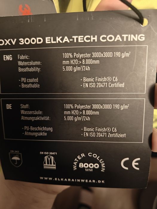 Niemiecka robocza kurtka odblaskowa