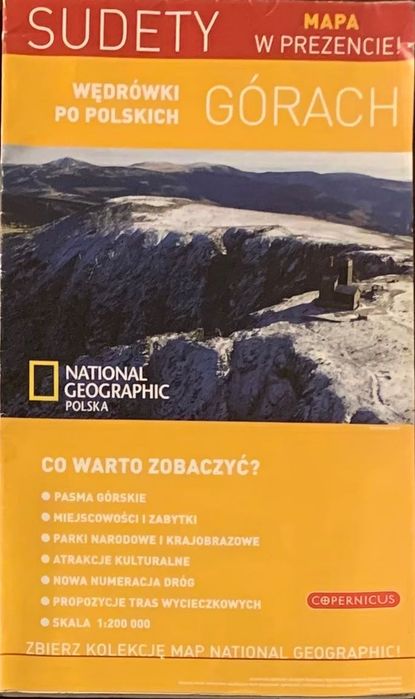 Mapa Sudety National Geographic