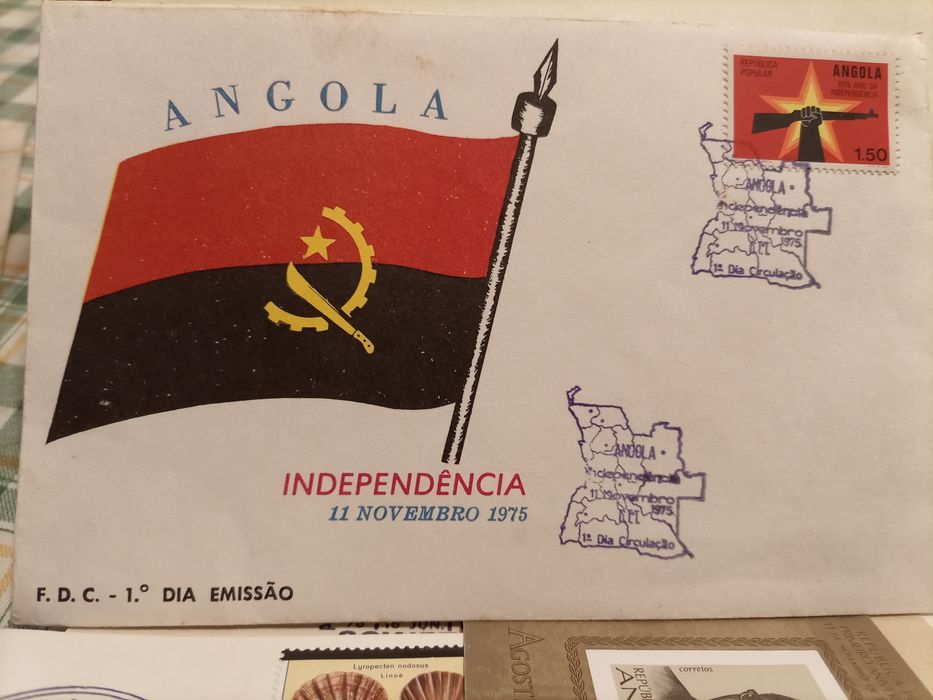 Selos e envelopes 1° dia - Angola
