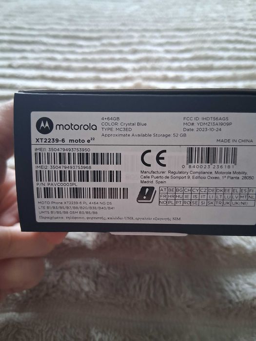 Telefon Moto e22 Dual Sim