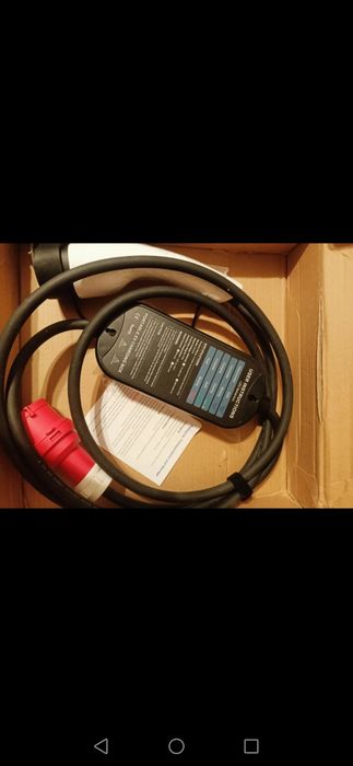 Mobilny Wallbox 11kW 5m 3-fazy type2 ładowarka ev 16A