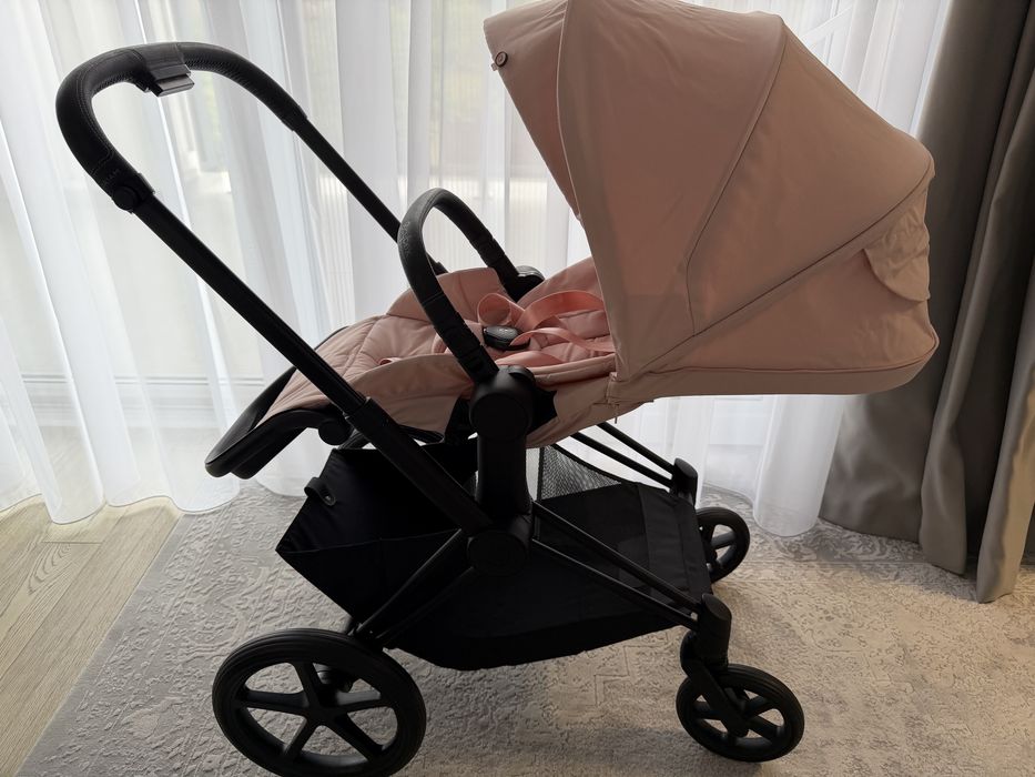 Cybex Priam 4.0 шасі +прогулянковий блок Peach Pink