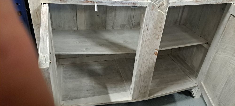 Louceiro com 2 portas e gavetas, restaurado