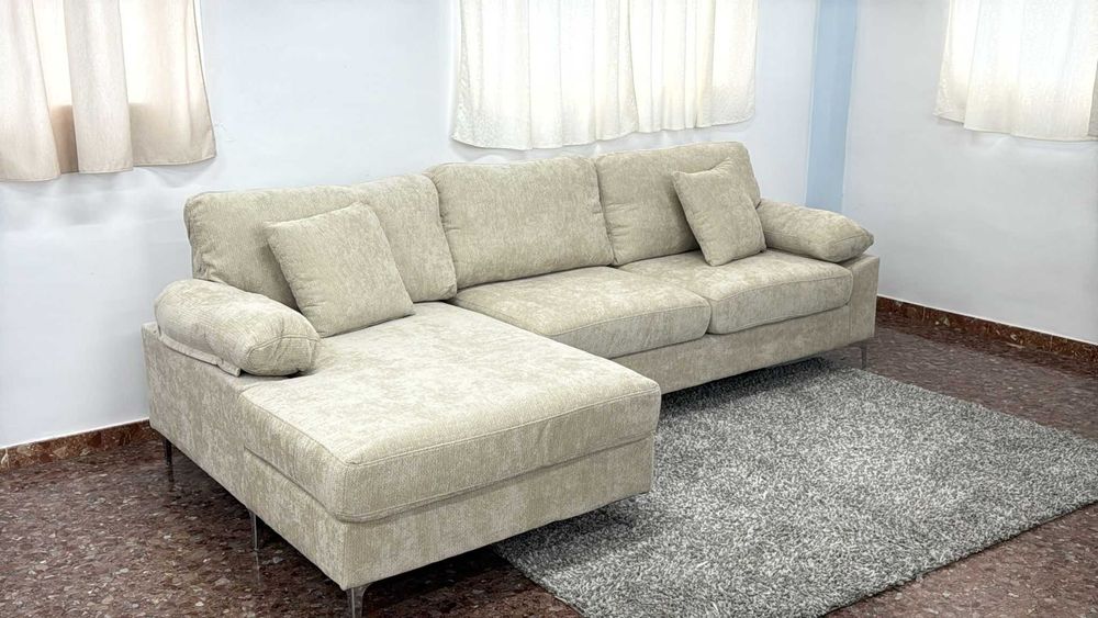 LIQUIDAÇÃO!! SOFÁ CHAISE LONGUE + PORTES GRÁTIS POR 383€