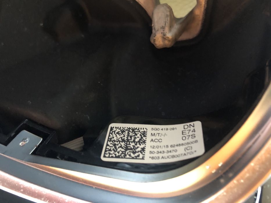 Kierownica skórzana łopatki airbag poduszka vw passat b8