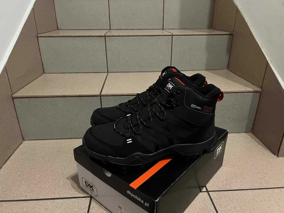 Buty Męskie Wodoodporne Czarno/Czerwone 46