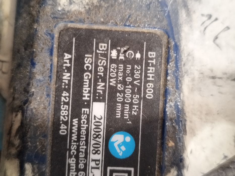 Einhell młotowiertarka uszkodzona