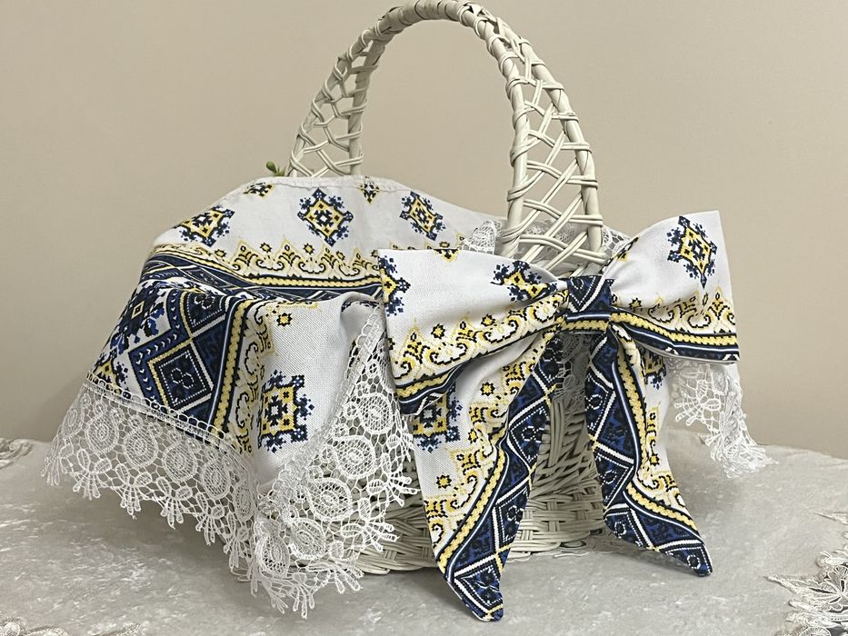 Набір для пасхального кошика (чохол + бантик + покривало)