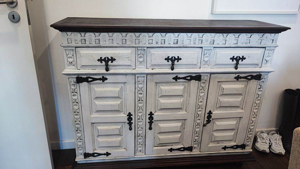 Aparador rústico pintado tinta Charcoal