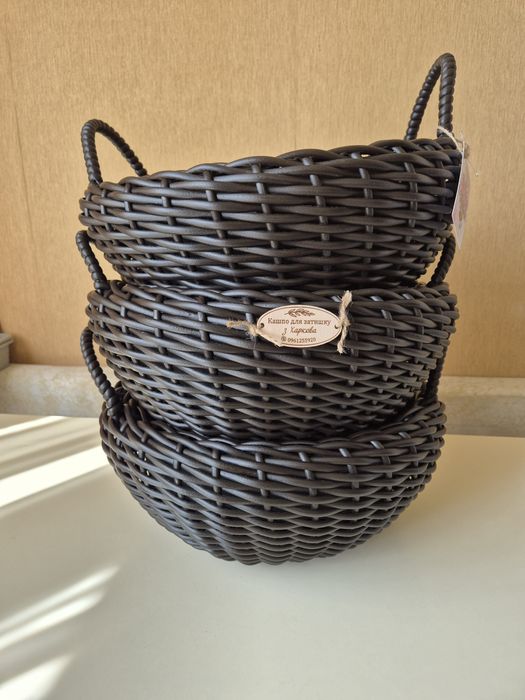 Кашпо плюшка клумба  з ротангу 8 л