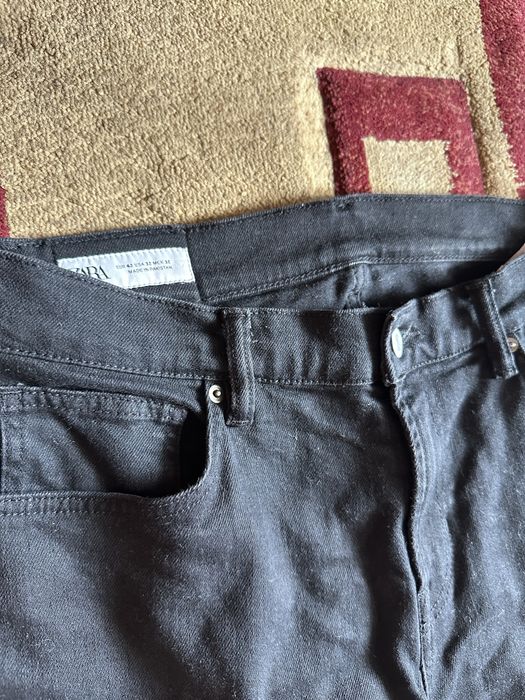 Джинсы Zara Slim fit black. 42