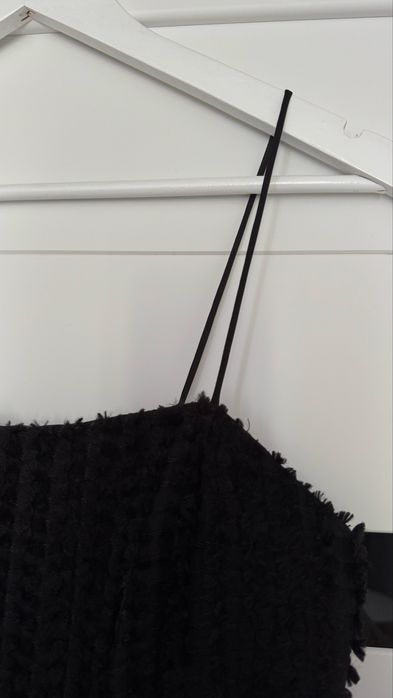 Сукня на бретельках чорна міні розмір с-м H&M