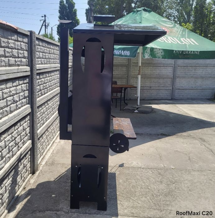 • Від Заводу • 4 мм • Мангал барбекю с крышей, Смокер, Печь под Казан