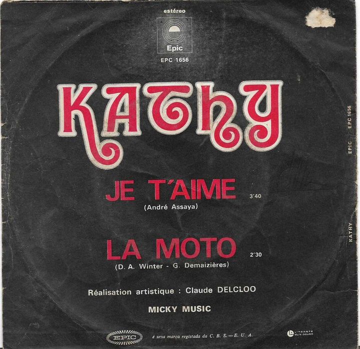 Kathy - - - - - Je T'Aime - - - - - Single