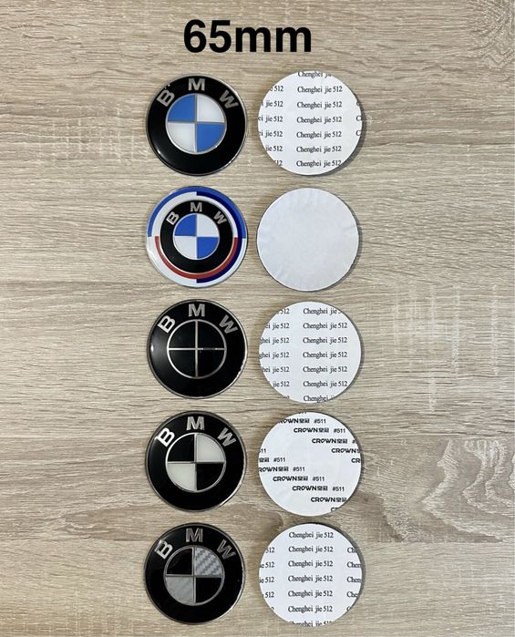 Simbolos BMW Autocolantes 11mm 14mm 45mm 56mm 60mm 65mm 67mm 70mm 78mm