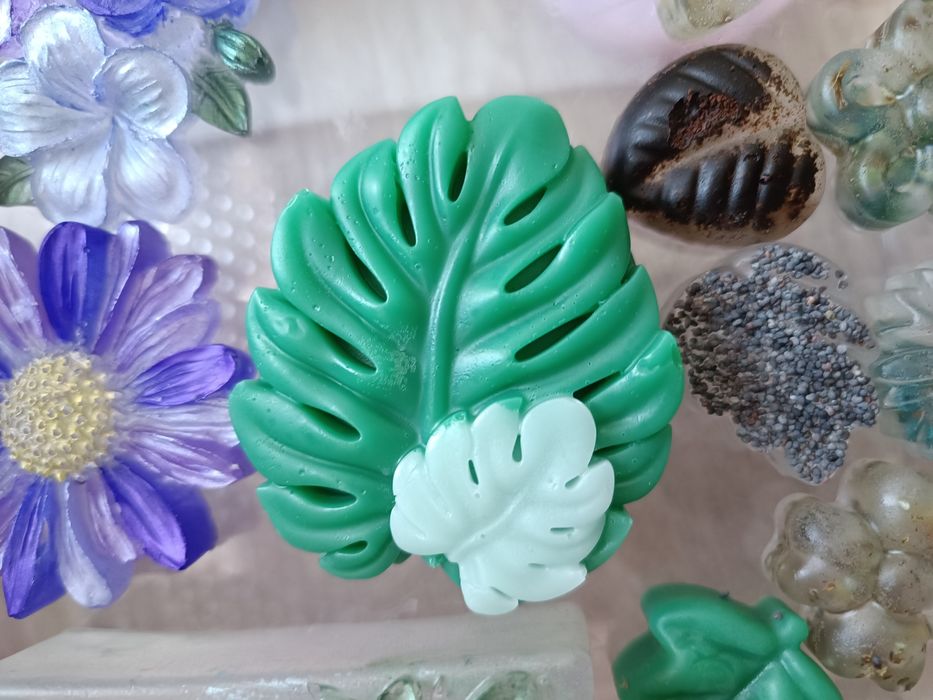 Mydło hand made liść monstery