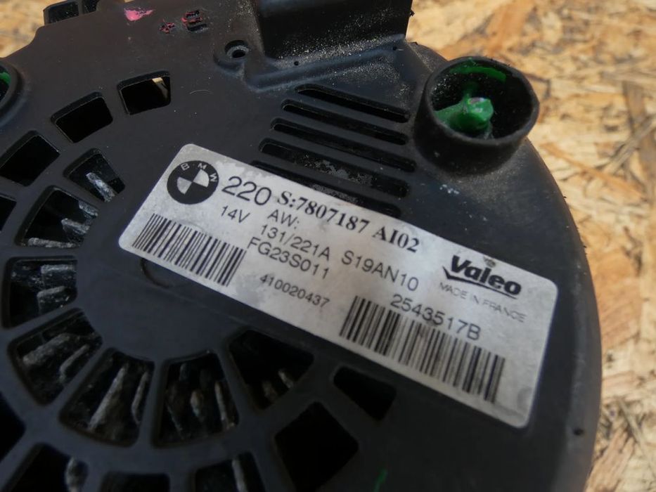 bmw f01 f02 alternator 220a  7807187