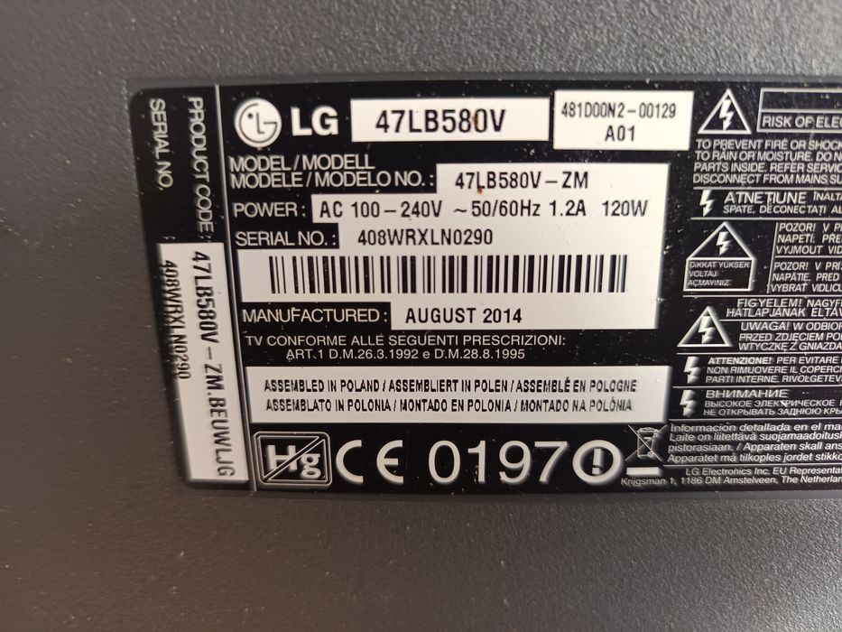 Televisão LG 47LB580V