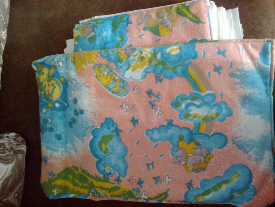 Пелёнки детские х/б  (ситец и байка).