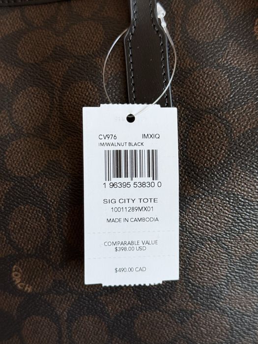 Сумка Шопер Coach Sig City Tote