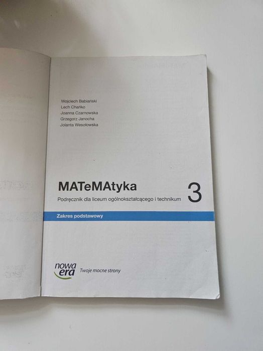 Matematyka 3 podręcznik